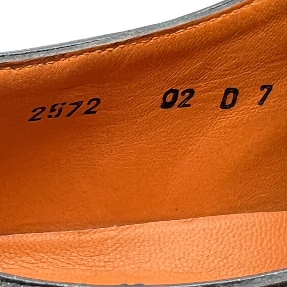 Santani Mens Leather Loafers With Double Monk Strap & Rubber Sole Size 7 - Picture 8 of 8